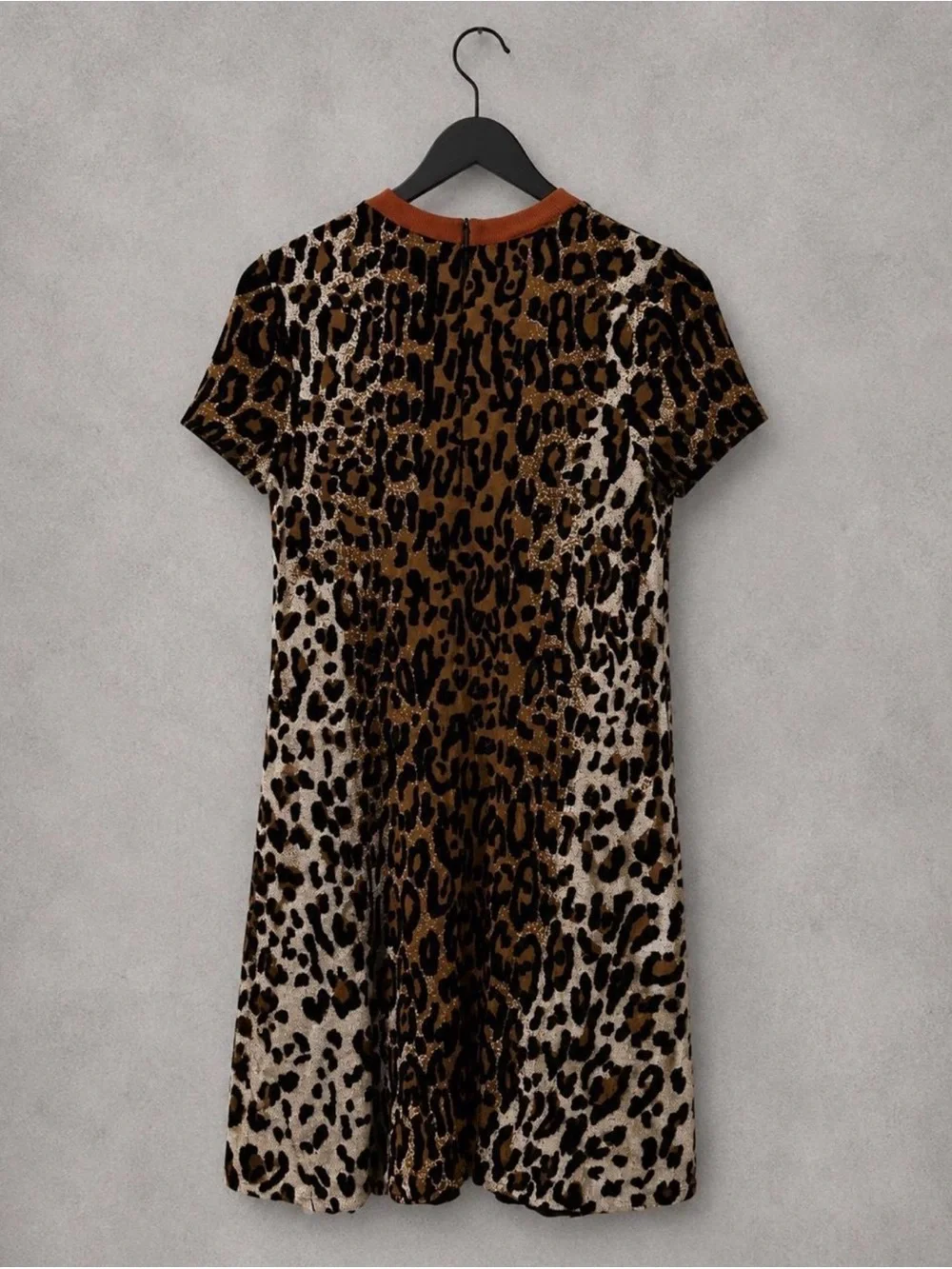 ‼️WOW‼️🖤🧡🤎Stella McCartney Leopard dress! IT 40 NWOT!